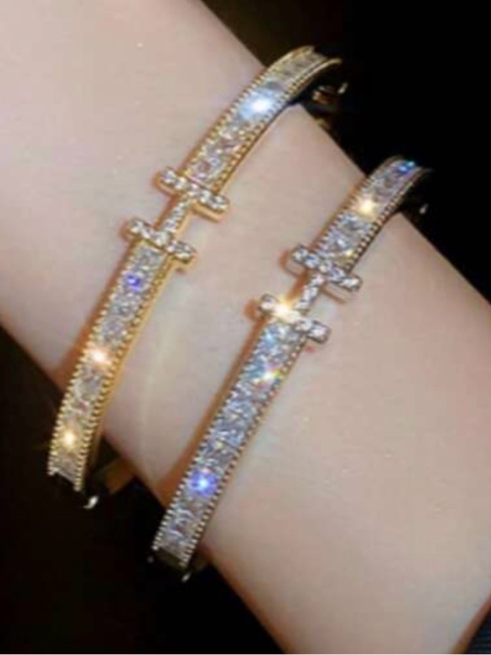 H Crystal bracelet Designer inlay Diamonds jewelry silver luxury Hermes bangle